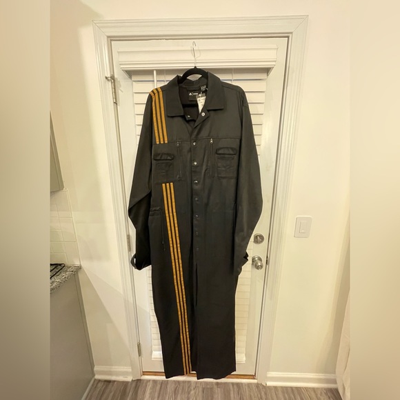 adidas x IVY PARK 4All 3-Stripe Jumpsuit (Black/Mesa) - Picture 4 of 6